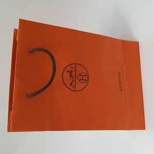 Hermes Medium Shopping Gift Bag 11.5 H x 8.25" W x 3.5" Deep Condition B Rating